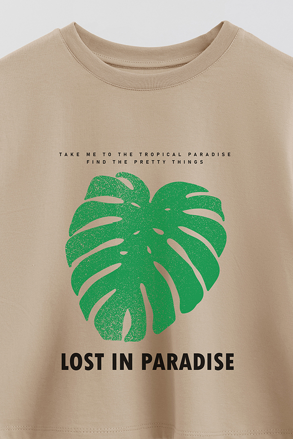 REMERA CROP ESTAMPADA SOUND OF THE SEA 1