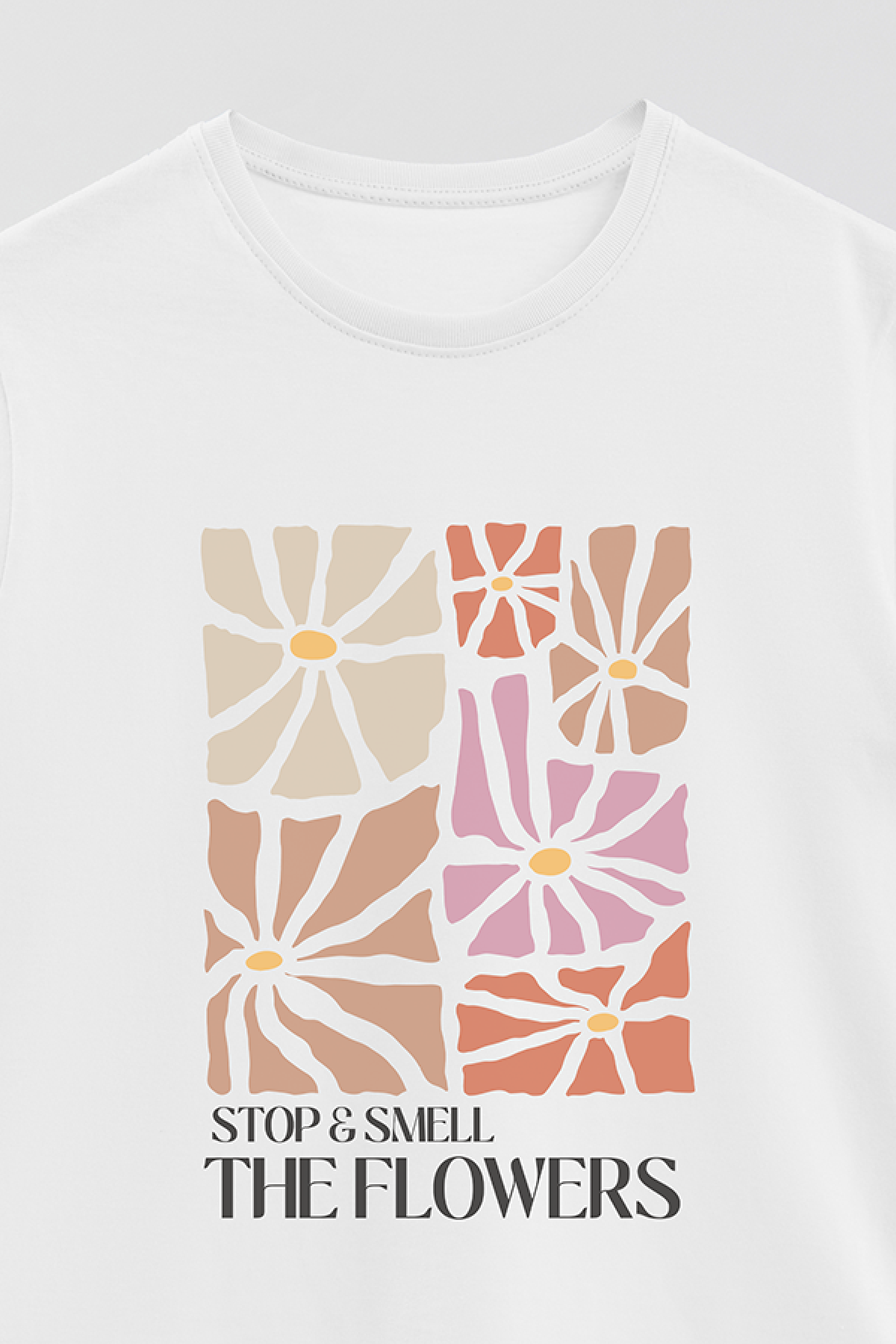 REMERA BASICA ESTAMPADA BO2 THE FLOWERS