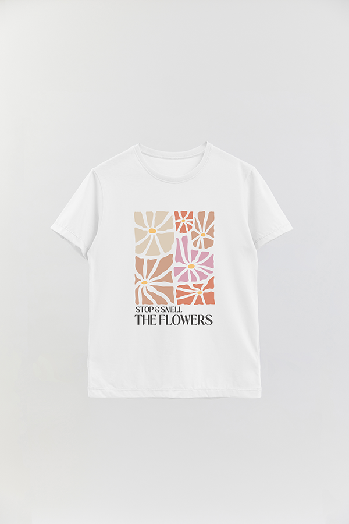 REMERA BASICA ESTAMPADA BO2 THE FLOWERS