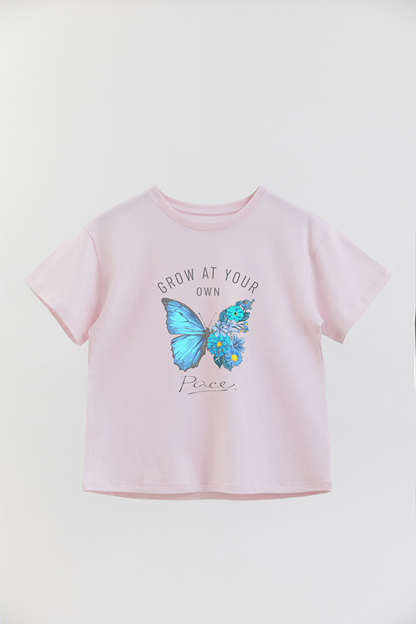 REMERA GIRL OVER GROW AT YOUR OWN PEACE