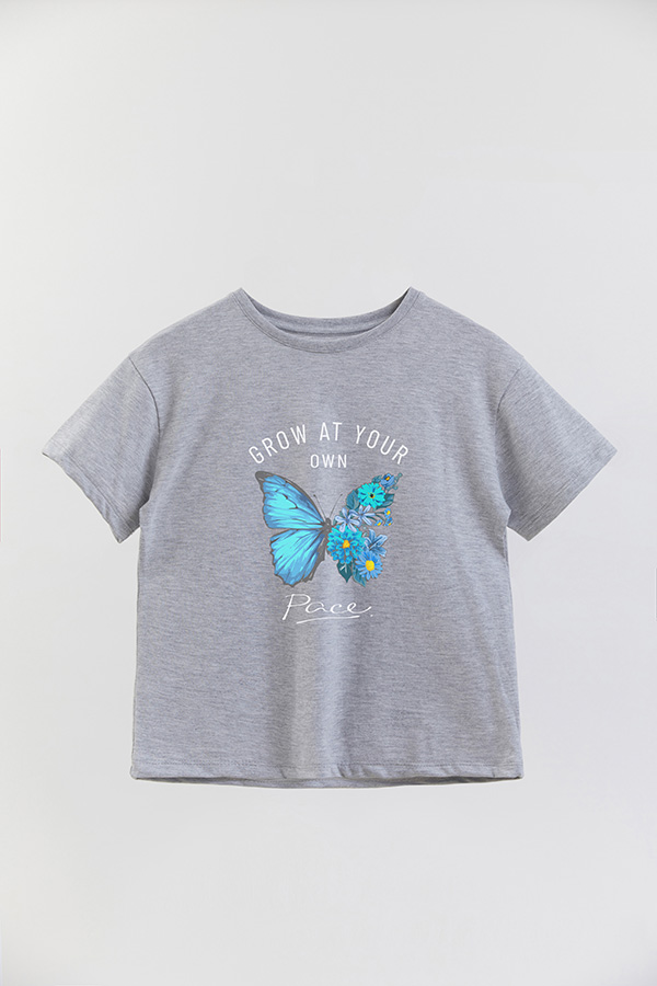 REMERA GIRL OVER GROW AT YOUR OWN PEACE