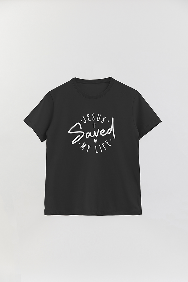 REMERA BASICA UNISEX MNM JESUS SAVED MY LIFE