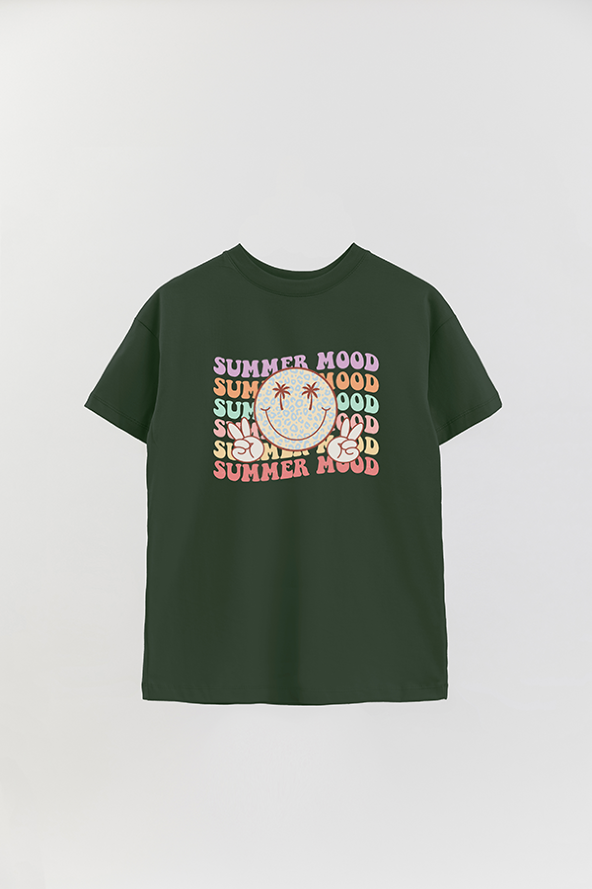 REMERA OVER ESTAMPADA RT SUMMER MOOD