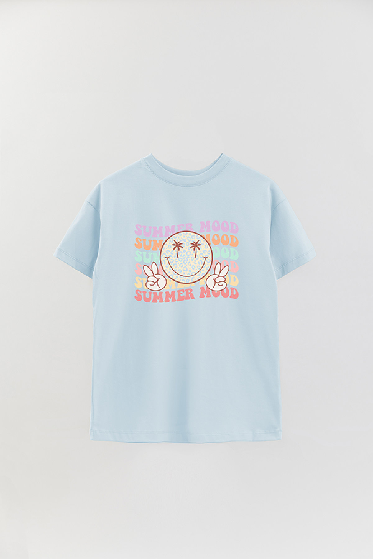 REMERA OVER ESTAMPADA RT SUMMER MOOD