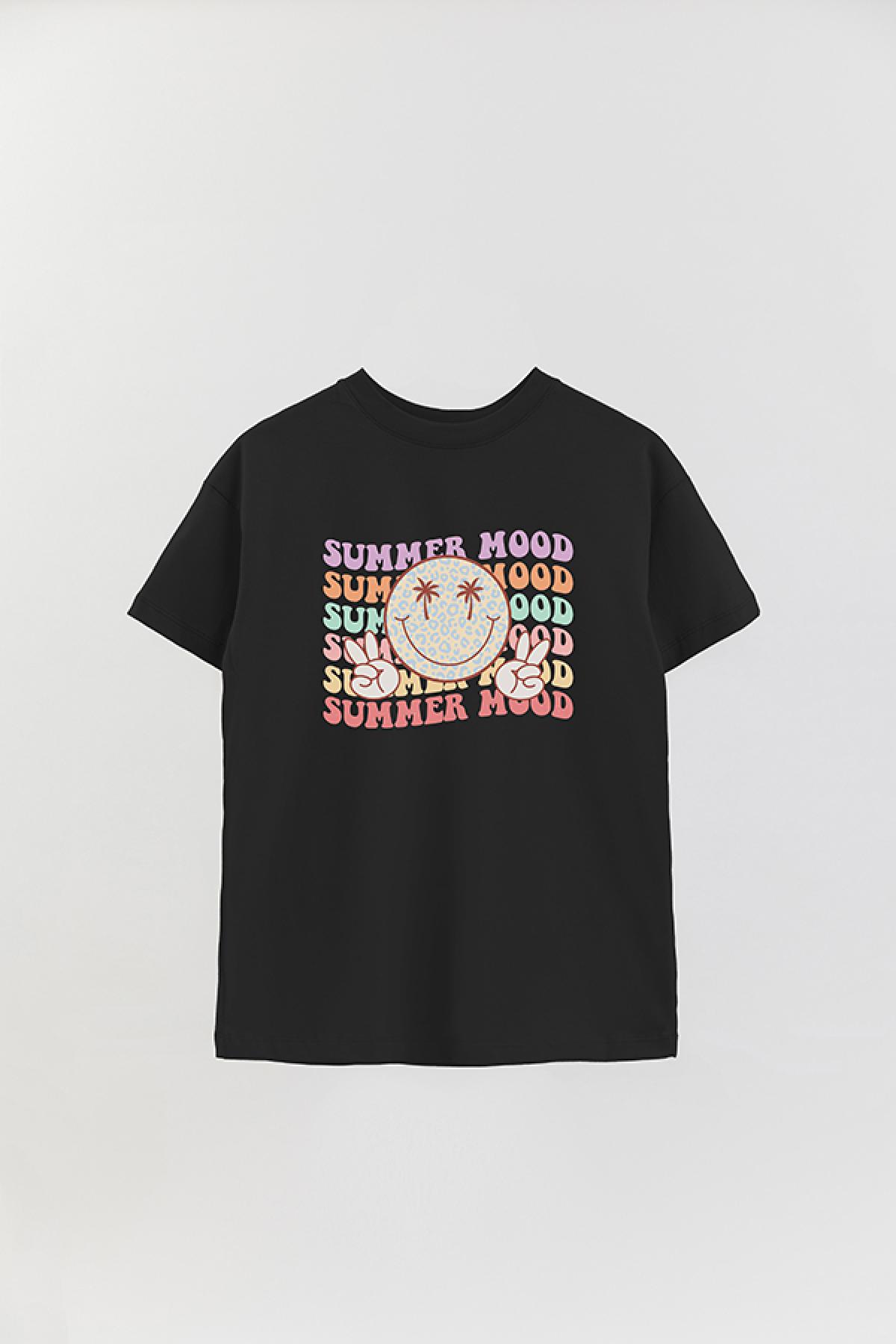 REMERA OVER ESTAMPADA RT SUMMER MOOD