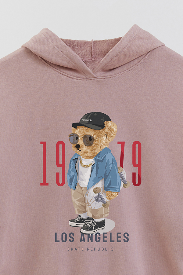 HOODIE RUSTICO KID TEDDY 1979 LOS ANGELES