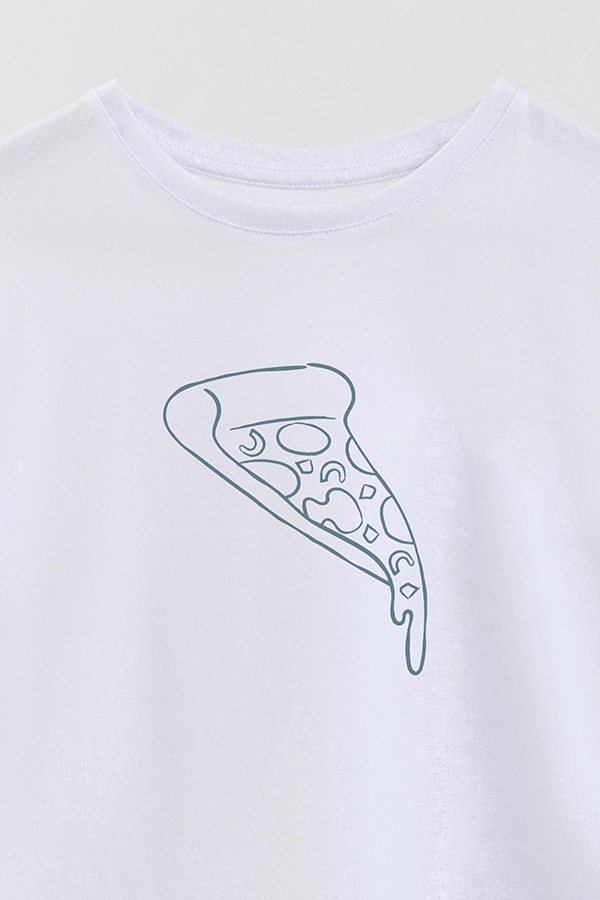 REMERA OVER ESTAMPADA DDP MINI PIZZERO