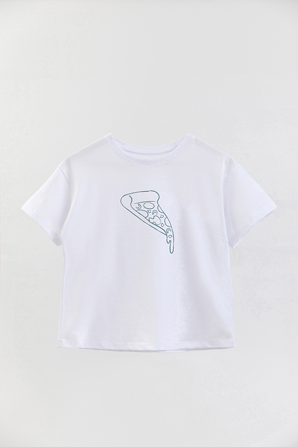 REMERA OVER ESTAMPADA DDP MINI PIZZERO