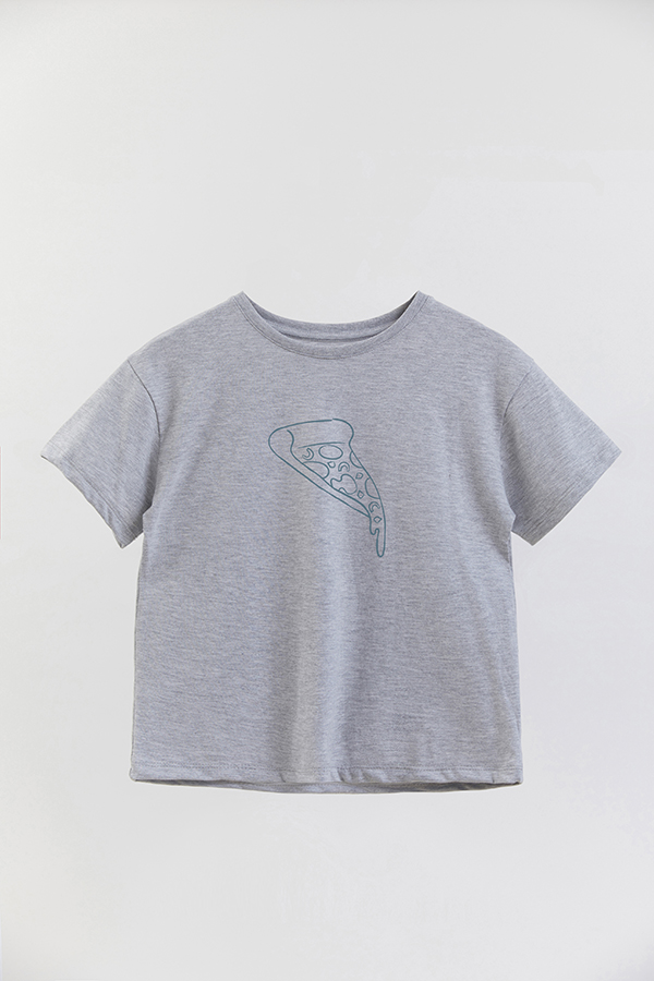 REMERA OVER ESTAMPADA DDP MINI PIZZERO