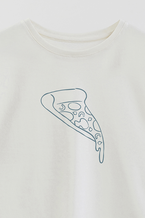 REMERA OVER ESTAMPADA DDP MINI PIZZERO
