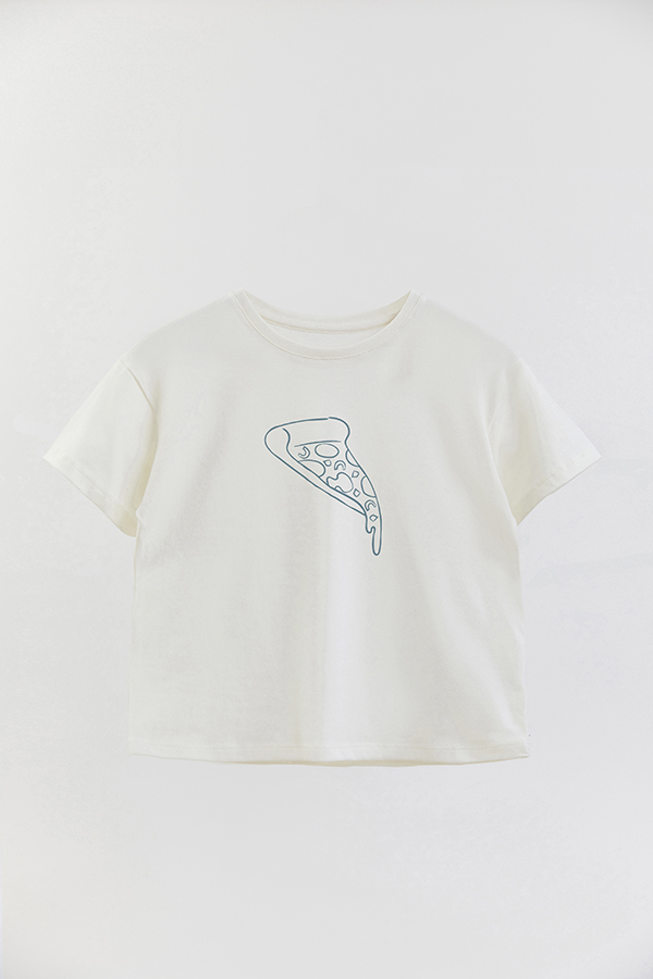 REMERA OVER ESTAMPADA DDP MINI PIZZERO