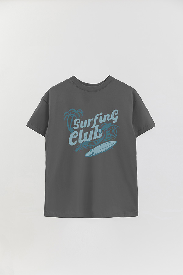 REMERA OVER ESTAMPADA COOL SURFING CLUB