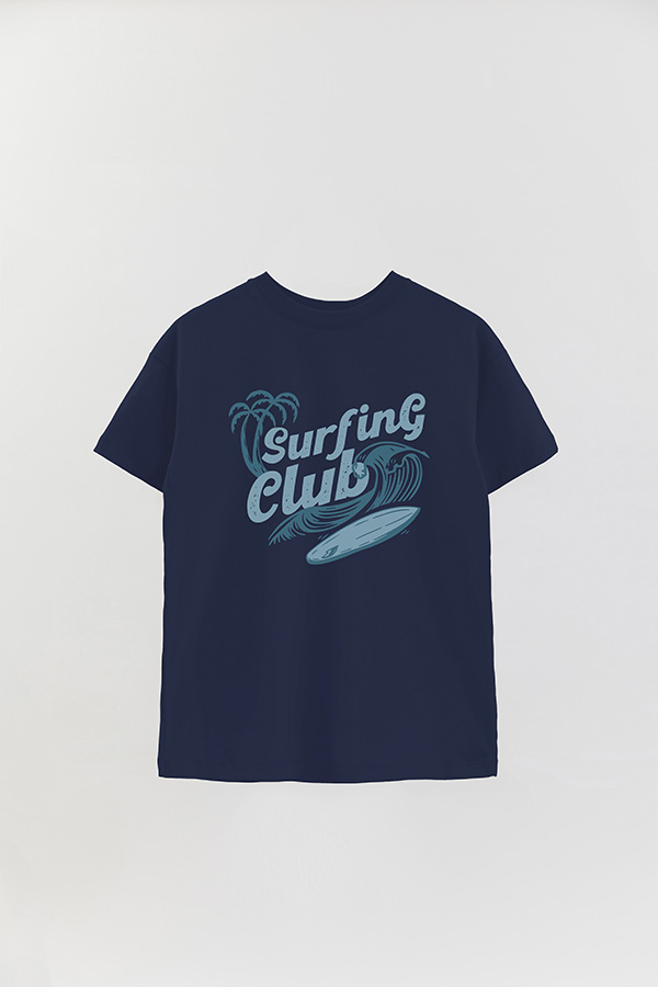 REMERA OVER ESTAMPADA COOL SURFING CLUB