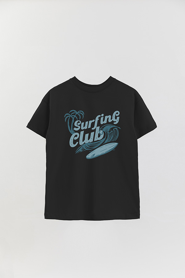 REMERA OVER ESTAMPADA COOL SURFING CLUB