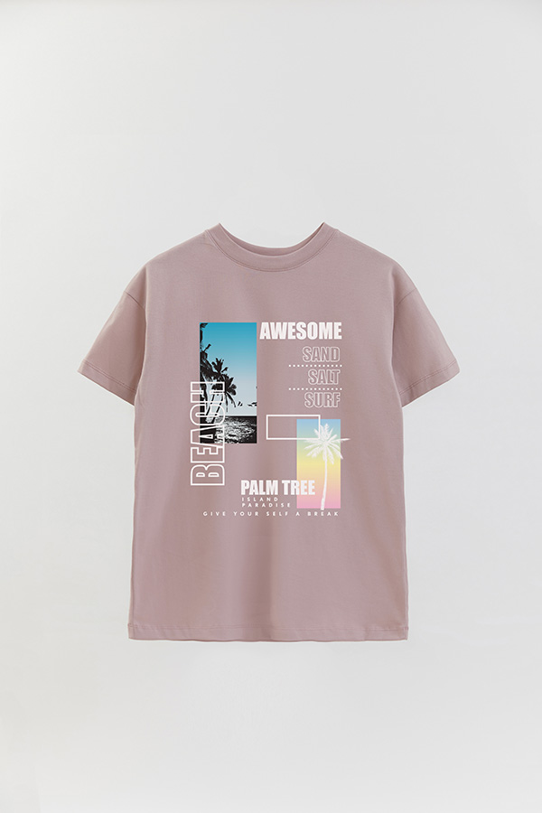REMERA OVER ESTAMPADA AWESOME