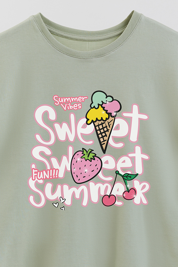 REMERA GIRL OVER SWEET SUMMER