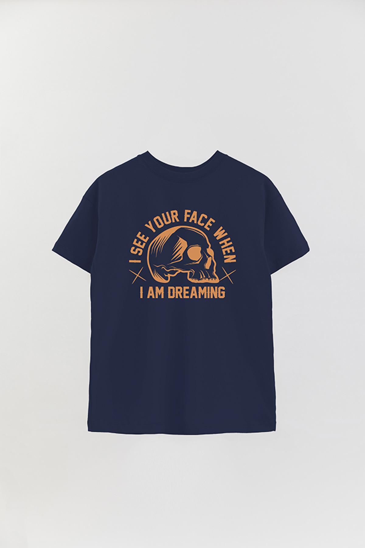 REMERA OVER ESTAMPADA GR I SEE YOUR FACE WHEN I AM DREAMING