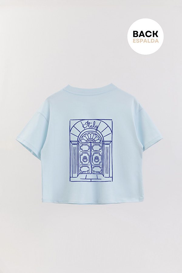 REMERA CROP FB ESTAMPADA ITALY 1