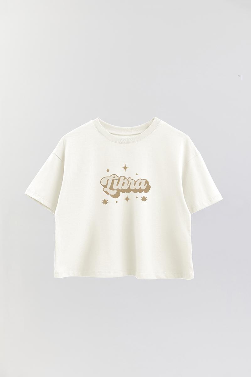 REMERA CROP UNISEX RTR LIBRA