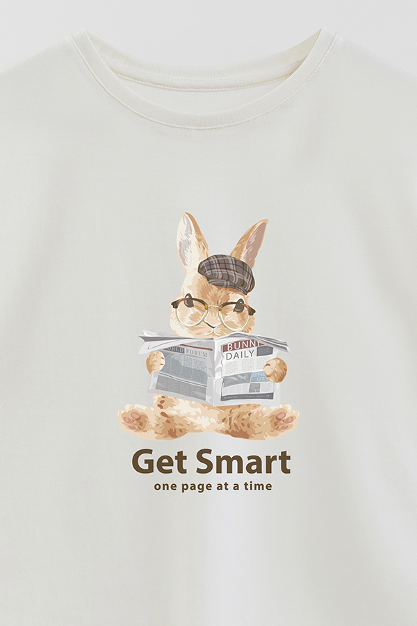 REMERA GIRL OVER GET SMART