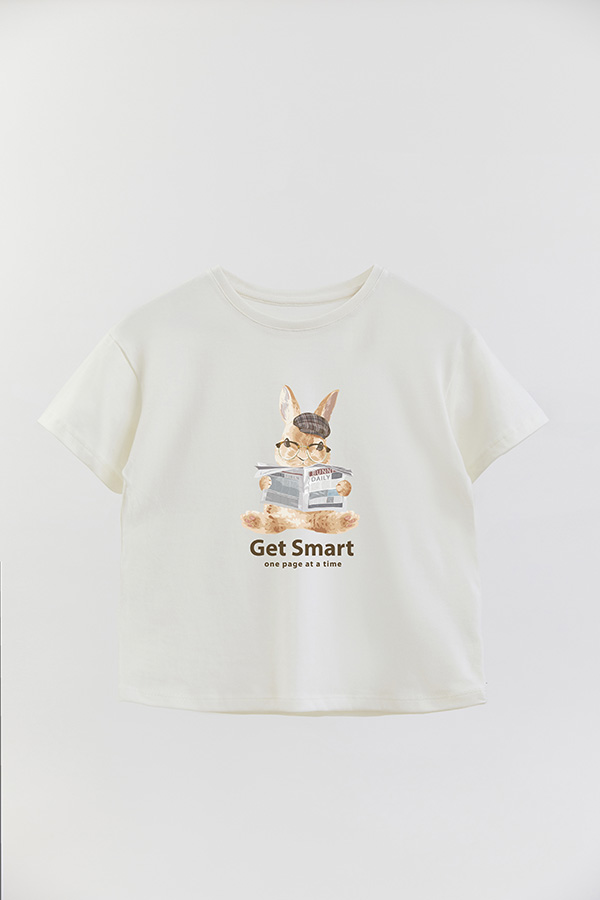 REMERA GIRL OVER GET SMART