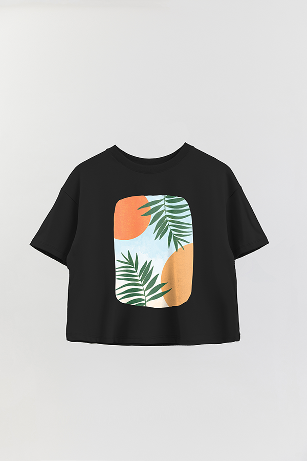 REMERA CROP ESTAMPADA ART 21