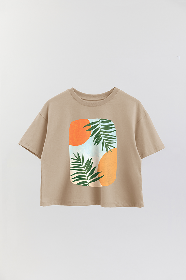 REMERA CROP ESTAMPADA ART 21