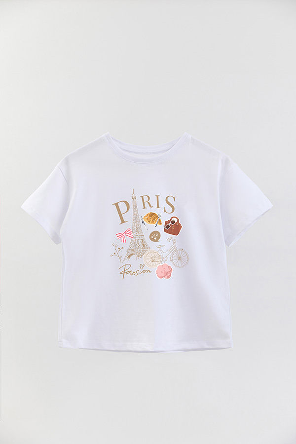 REMERA GIRL OVER PARIS PASSION