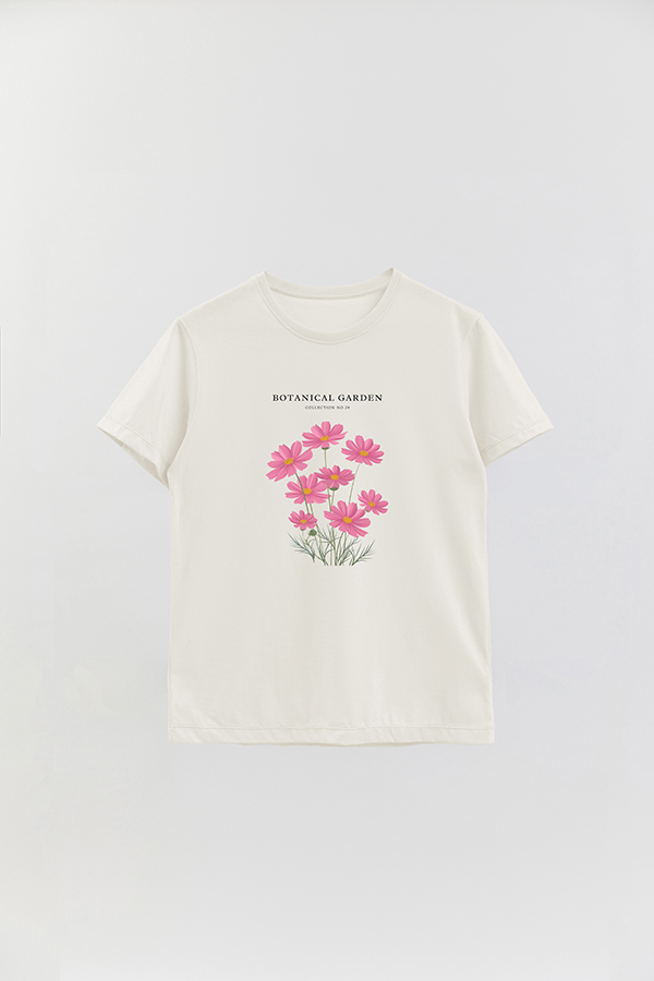 REMERA BASICA ESTAMPADA GARDEN 29