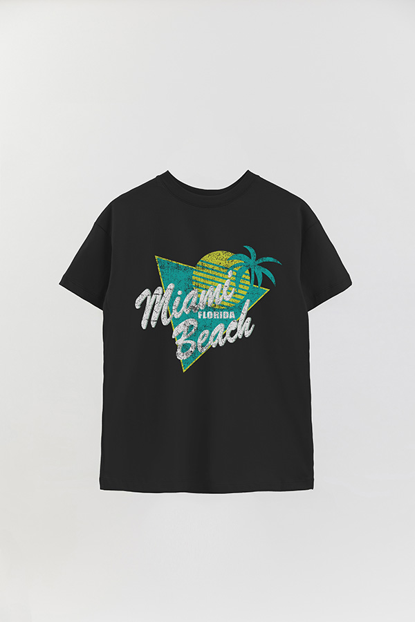 REMERA OVER ESTAMPADA MIAMI BEACH FLORIDA