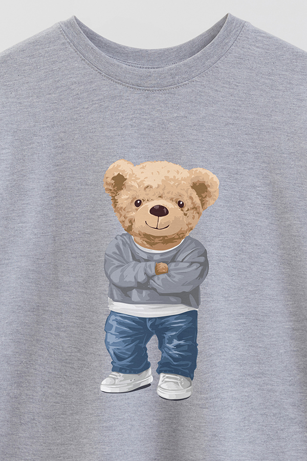 REMERA OVER ESTAMPADA UNISEX TEDDY IM ELIGIBLE