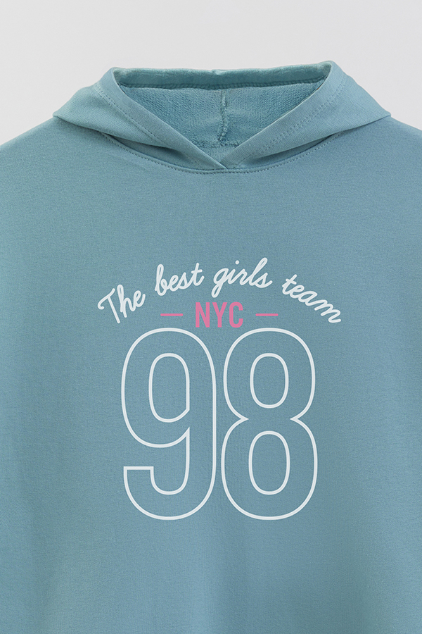HOODIE RUSTICO GIRL URBAN THE BEST GIRLS TEAM