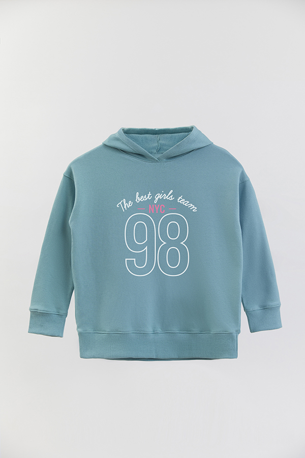 HOODIE RUSTICO GIRL URBAN THE BEST GIRLS TEAM
