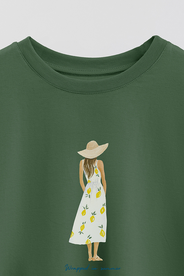 REMERA CROP ESTAMPADA COASTAL WRAPPED IN SUMMER