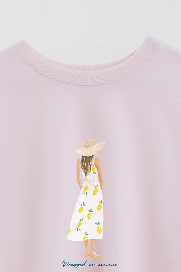 REMERA CROP ESTAMPADA COASTAL WRAPPED IN SUMMER