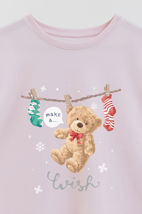 REMERA GIRL OVER TEDDY XMAS 14