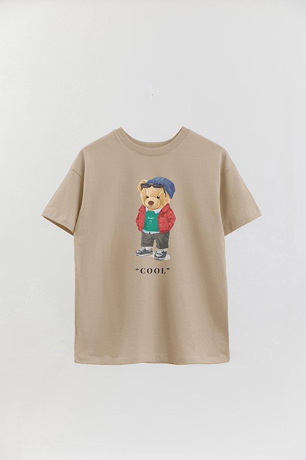 REMERA OVER ESTAMPADA UNISEX TEDDY COOL