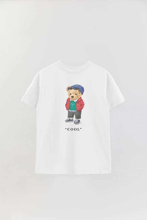 REMERA OVER ESTAMPADA UNISEX TEDDY COOL