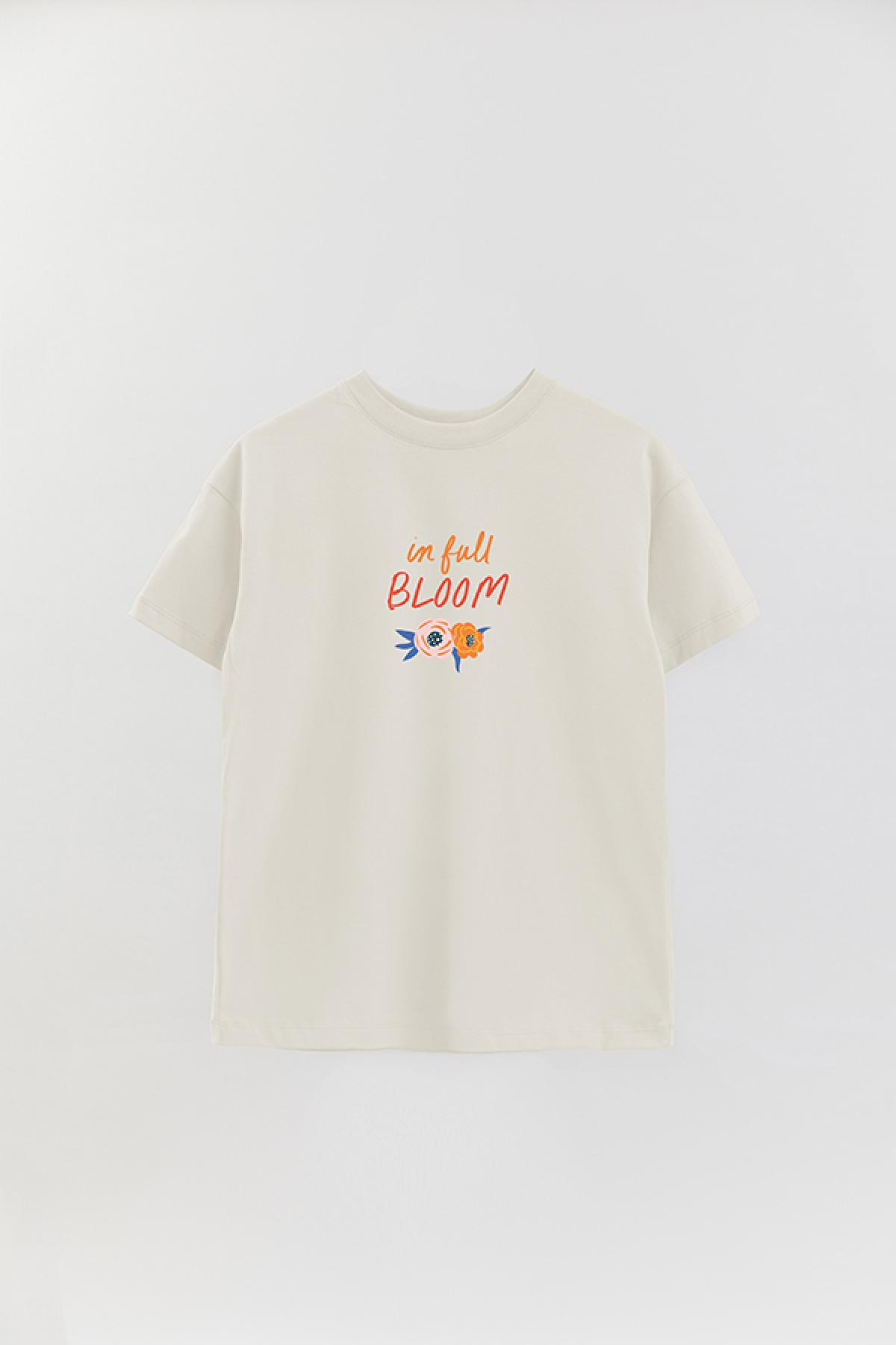 REMERA OVER ESTAMPADA SPR IN FULL BLOOM