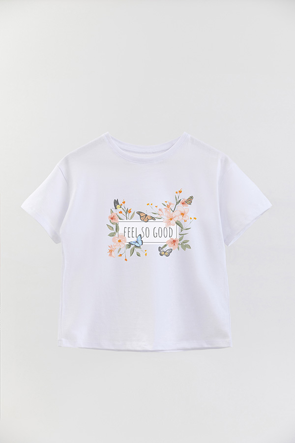 REMERA GIRL OVER FEEL SO GOOD