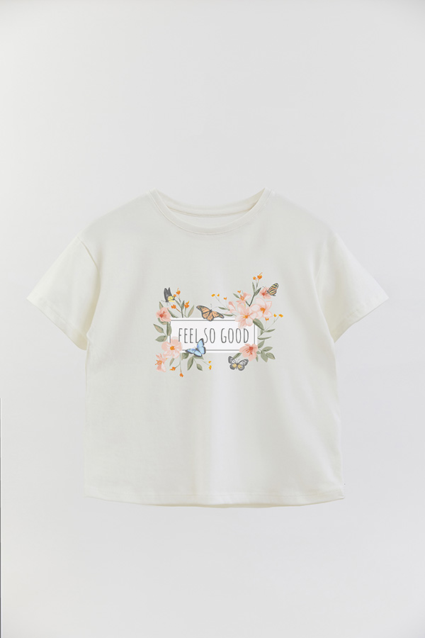 REMERA GIRL OVER FEEL SO GOOD