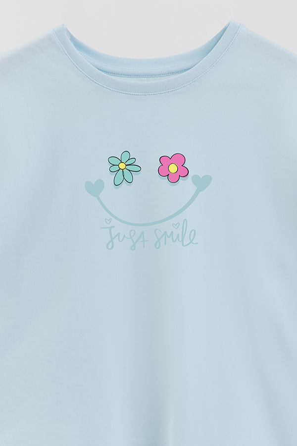 REMERA GIRL OVER JUST SMILE