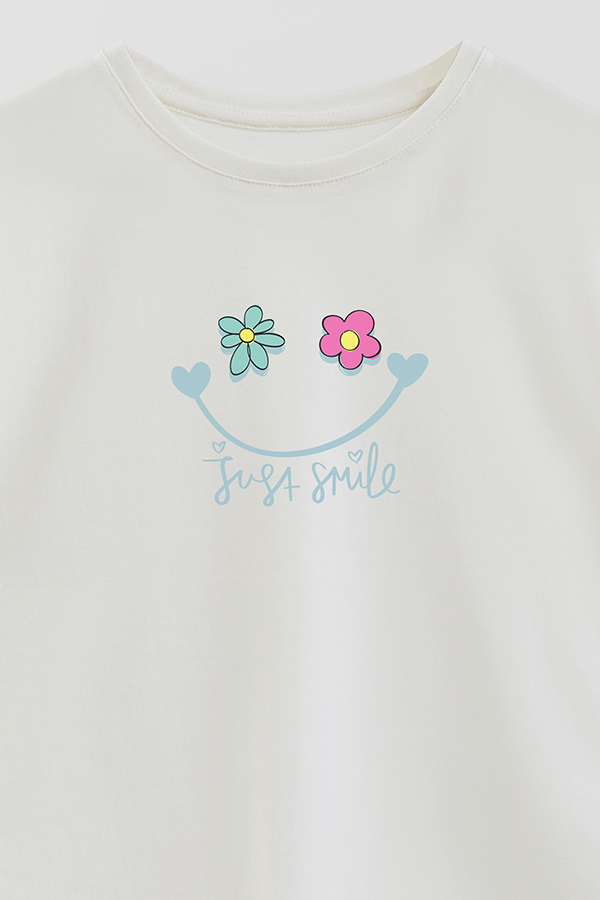 REMERA GIRL OVER JUST SMILE