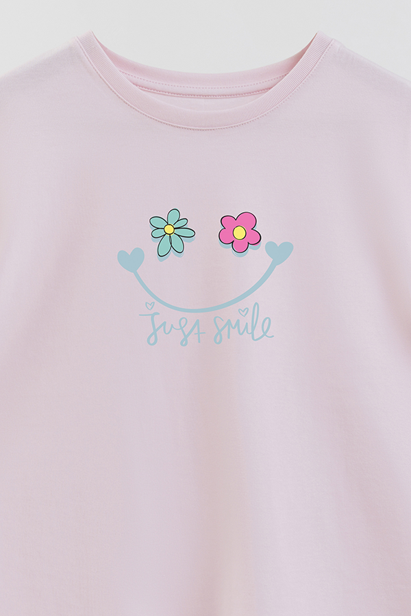 REMERA GIRL OVER JUST SMILE