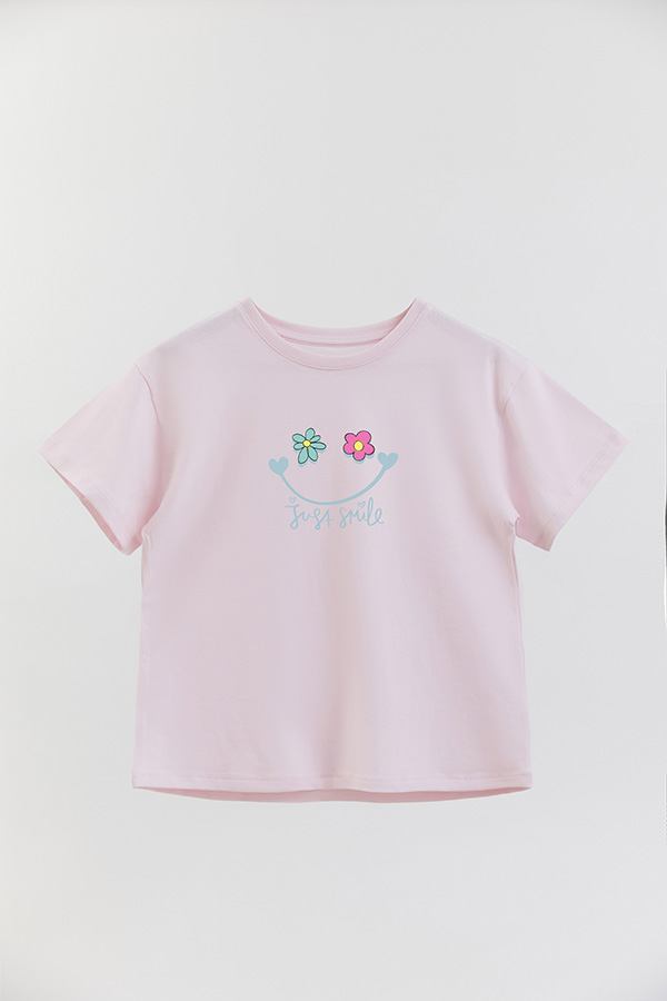 REMERA GIRL OVER JUST SMILE