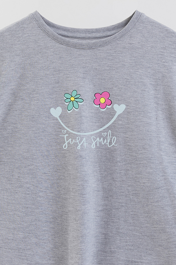 REMERA GIRL OVER JUST SMILE