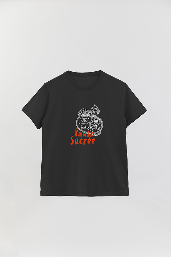 REMERA BASICA ESTAMPADA PAUSE SUCREE