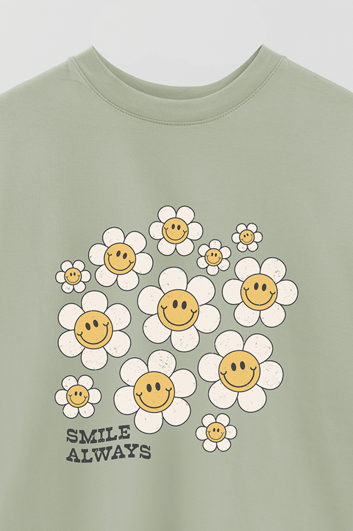 REMERA OVER ESTAMPADA RT2 SMILE ALWAYS