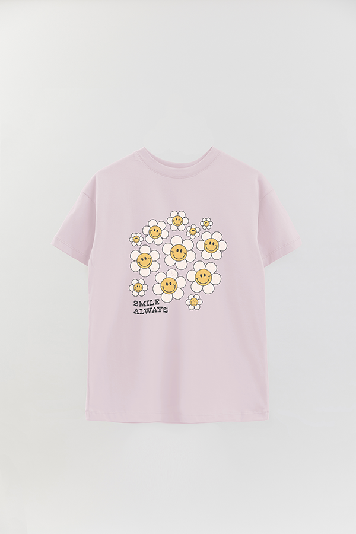 REMERA OVER ESTAMPADA RT2 SMILE ALWAYS