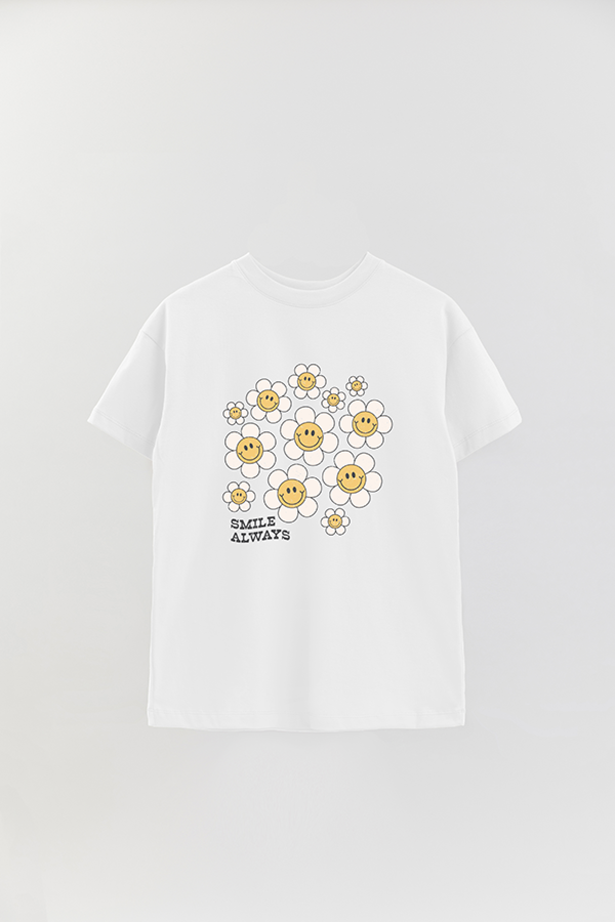 REMERA OVER ESTAMPADA RT2 SMILE ALWAYS